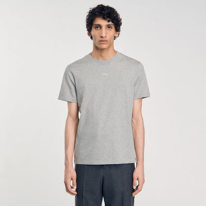 Sandro Heather Tee Mocked Grey