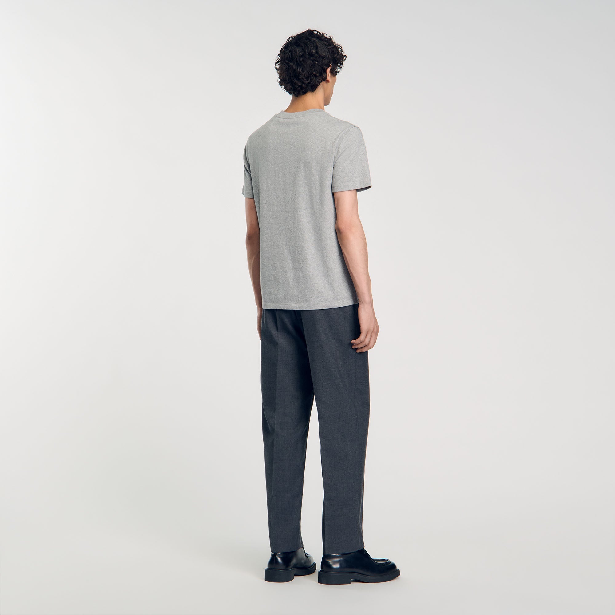 Sandro Heather Tee Mocked Grey