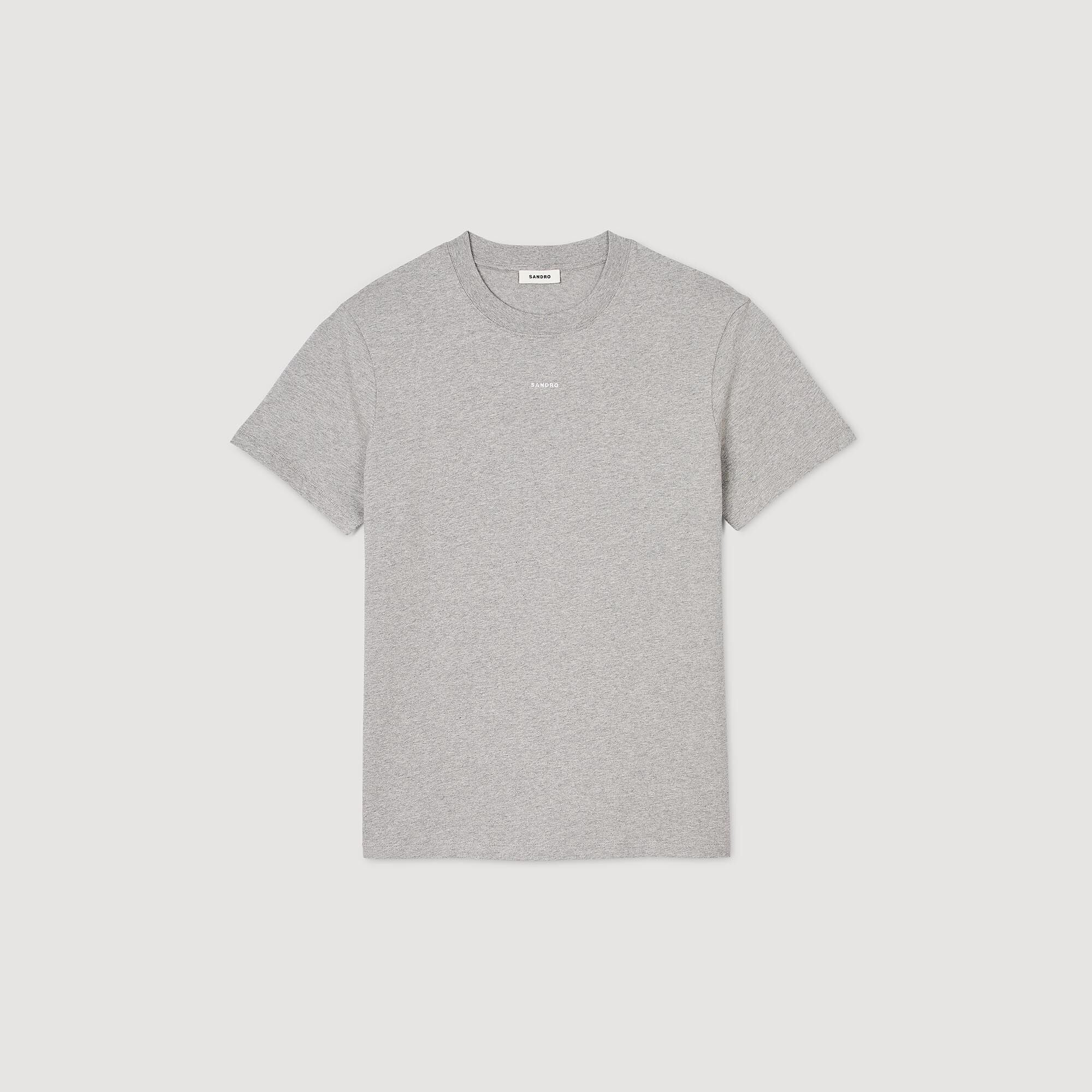 Sandro Heather Tee Mocked Grey