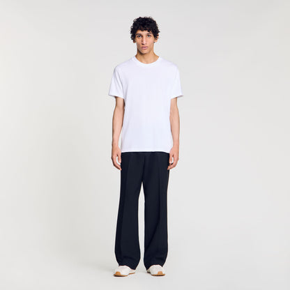 Sandro Logo Tee Cotton T-Shirt White