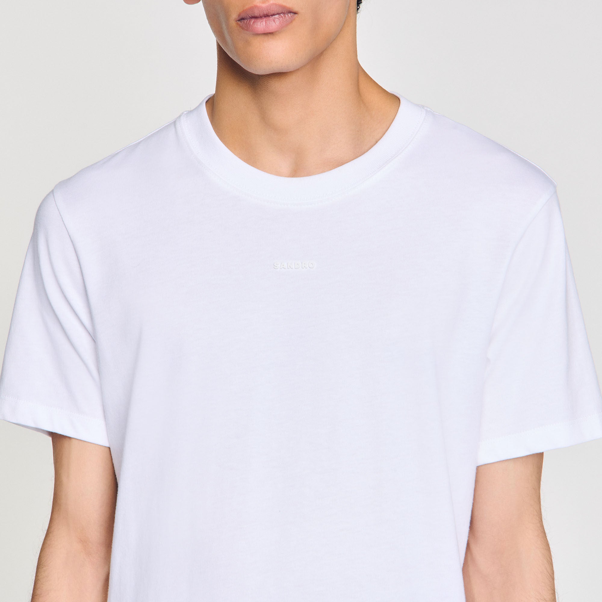 Sandro Logo Tee Cotton T-Shirt White