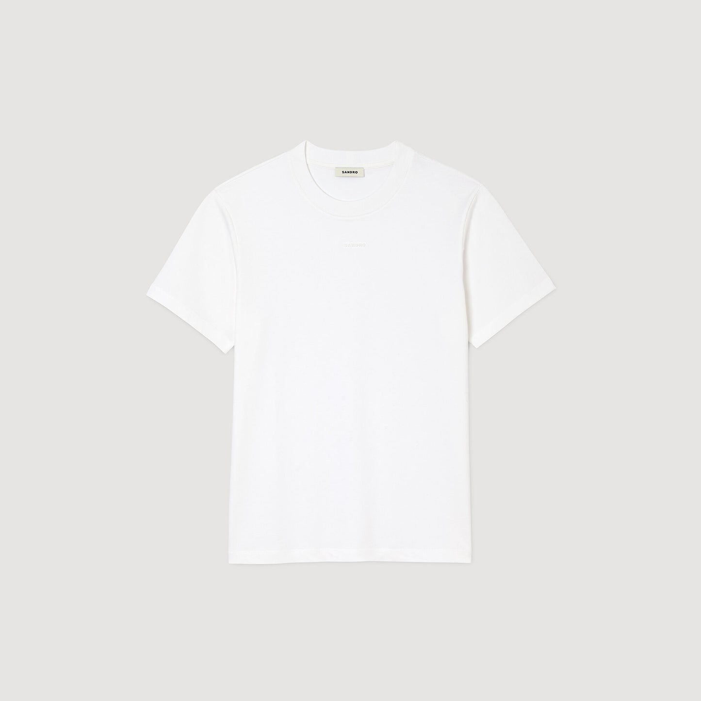 Sandro Logo Tee Cotton T-Shirt White