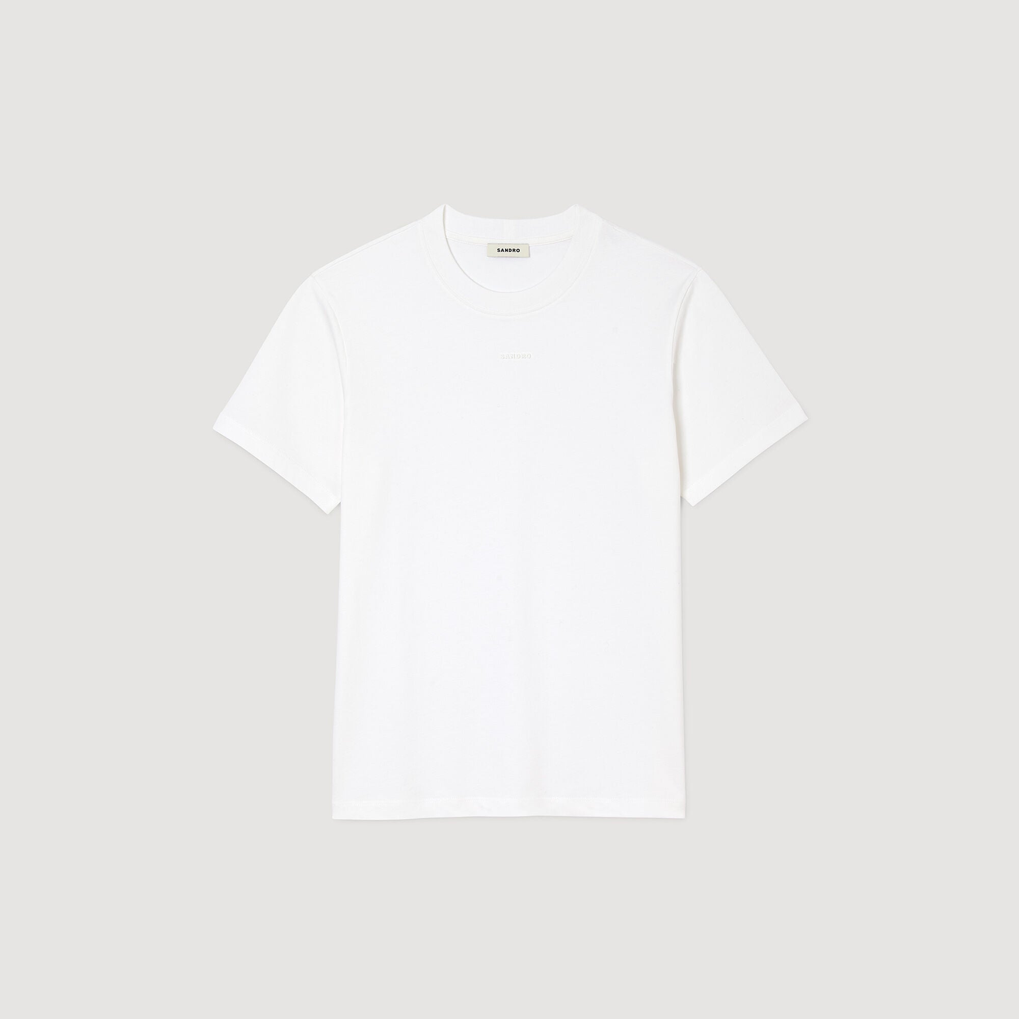 Sandro Logo Tee Cotton T-Shirt White