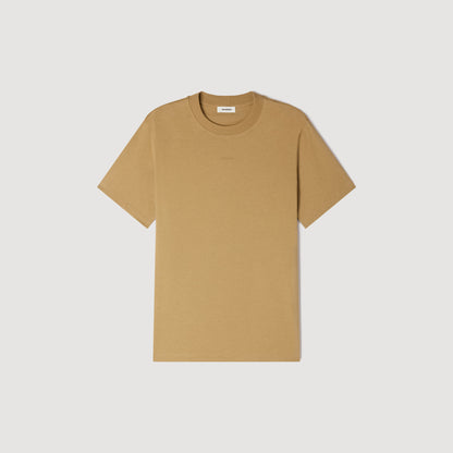 Sandro Logo Tee Cotton T-Shirt Beige