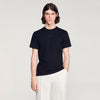 Sandro Logo Tee Cotton T-Shirt Black