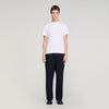 T Shirt With Double S Patch White