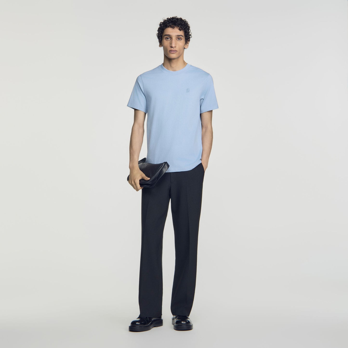 Tshirt Tonal Patch 4S  T-shirt Blue Grey