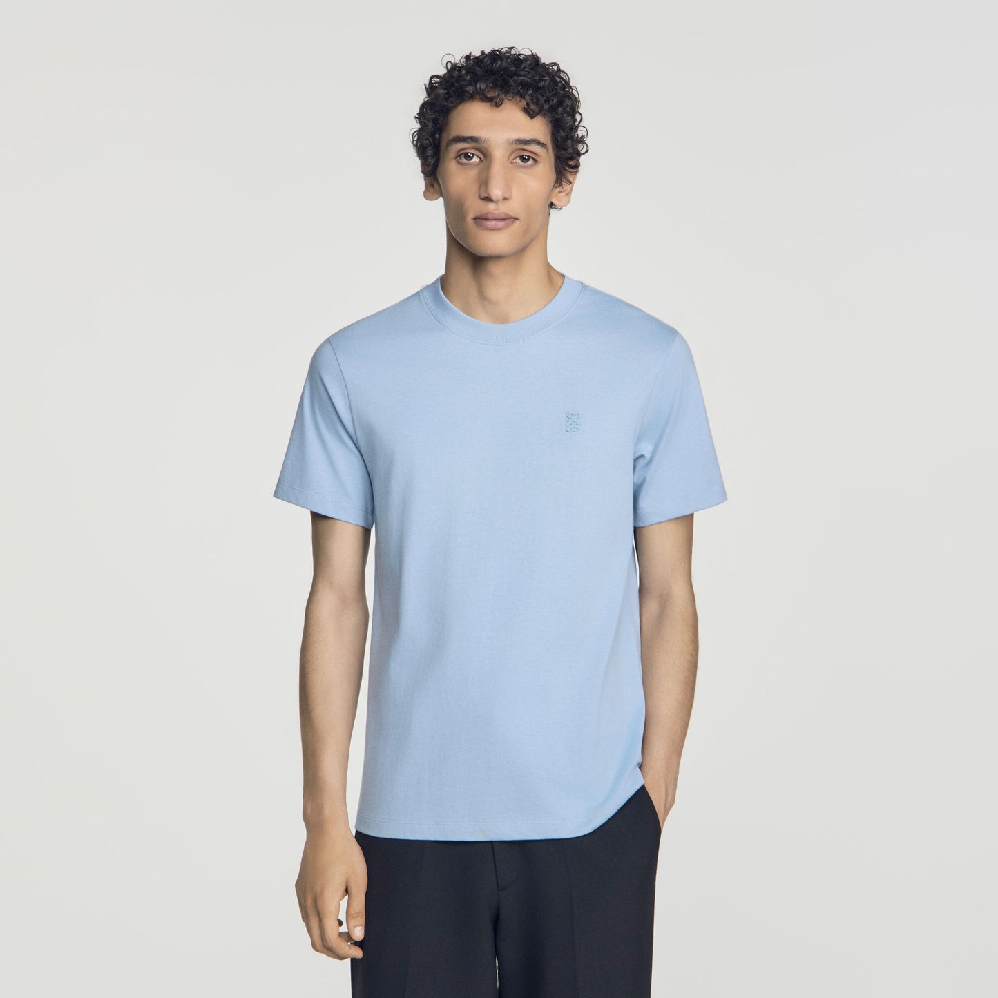 Tshirt Tonal Patch 4S  T-shirt Blue Grey