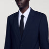 Classic Wool Suit Jacket Navy Blue