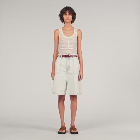 Zandaya Knit Bodysuit Ecru