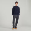 Sponge Crewneck  Knit Jumper Navy Blue