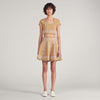 Amalfi Short Skirt With Scarf Embroidery Beige