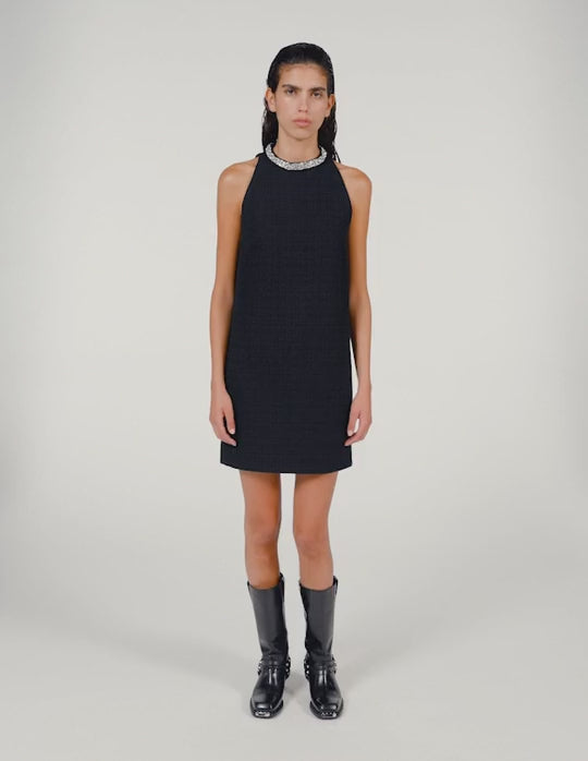 Dorinna Dress With Jewellery Collar Black