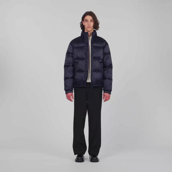 Classic Puffer Cross Water-repellent cross-motif puffer Midnight Blue