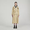 Simon Belted double-breasted trench Beige