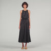Mexique Rhinestone Maxi Dress Black