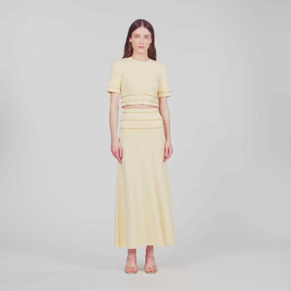 Lorianne Long tassel skirt Vanilla