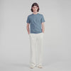 Sandro Logo Tee Cotton T-Shirt Grey / Blu