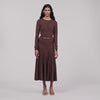 Giovanni Sheer knit cardigan Brown
