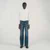 Andie Pleated Cropped Shirt White