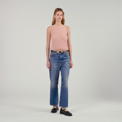 Amour Twisted Sleeveless Jumper Poudre Pink