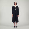 Saywer Tweed Coat With Jewel Buttons Black
