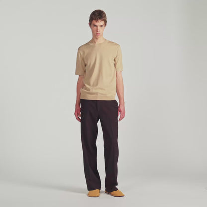 Pablo Tee Cotton  Knit Jumper Cappucino