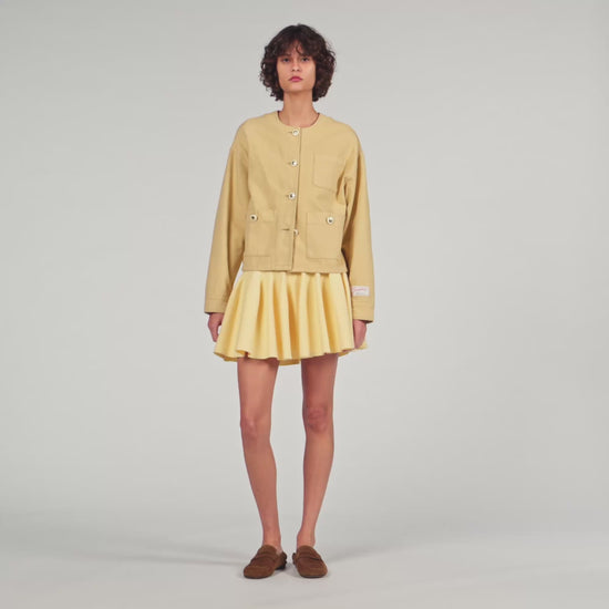 Dallas Denim Jacket Beige