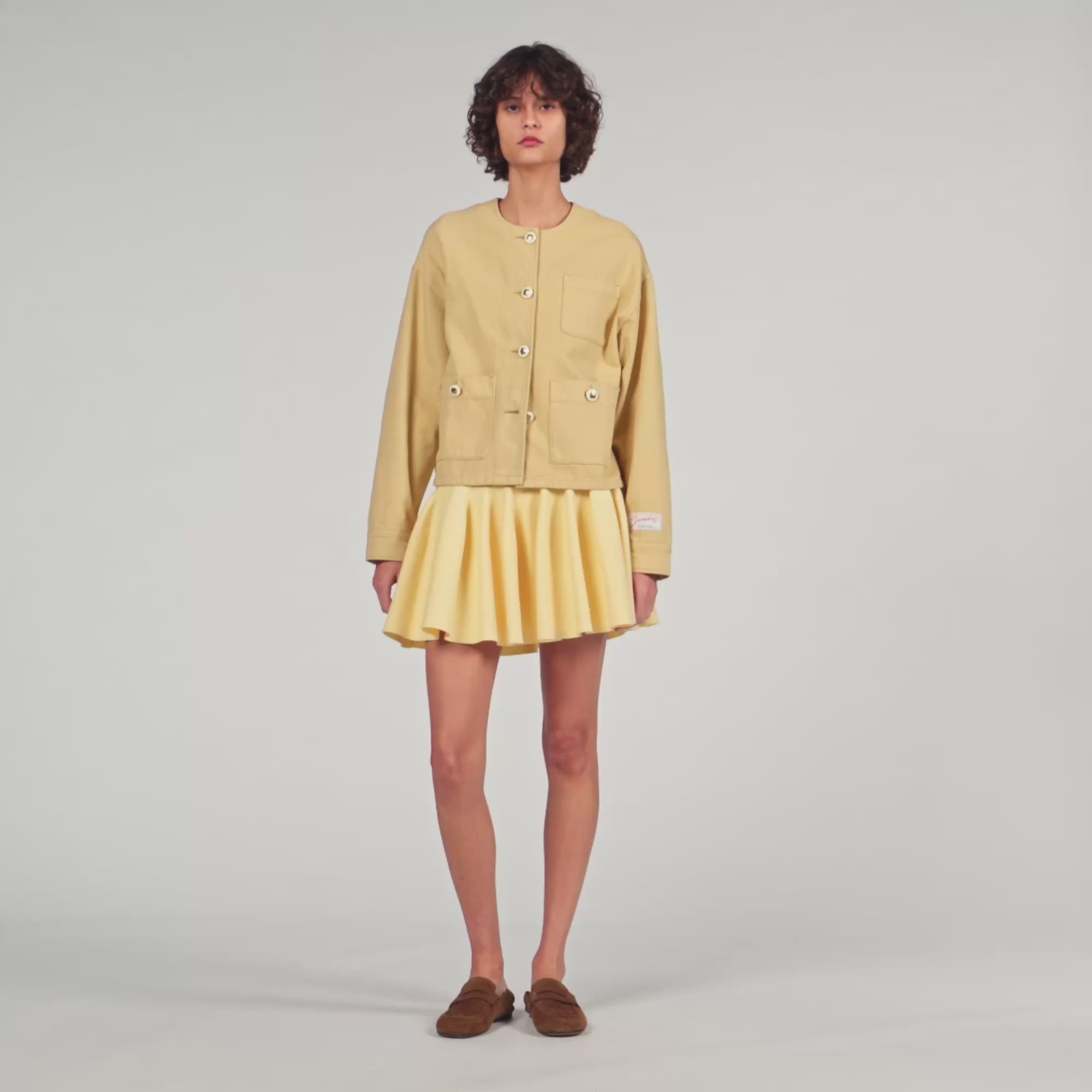 Dallas Denim Jacket Beige