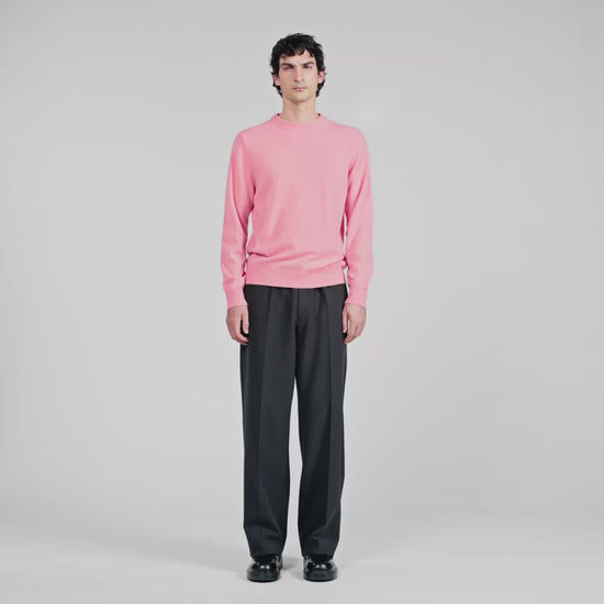 Crewneck Cashmere Sweater Baby Pink