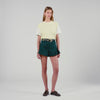 Dual Material Knit Jumper Light Yellow