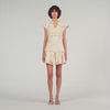 Lyrella Short Guipure Dress Ecru
