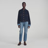 Christopher Jacket-effect cardigan Navy Blue
