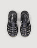 Olys Studded Leather Sandals Black